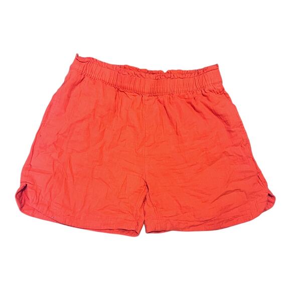 OLD NAVY High Waisted Textured Cotton 4-Pocket Dolphin-Hem Shorts Ladies Size M - Picture 1 of 4
